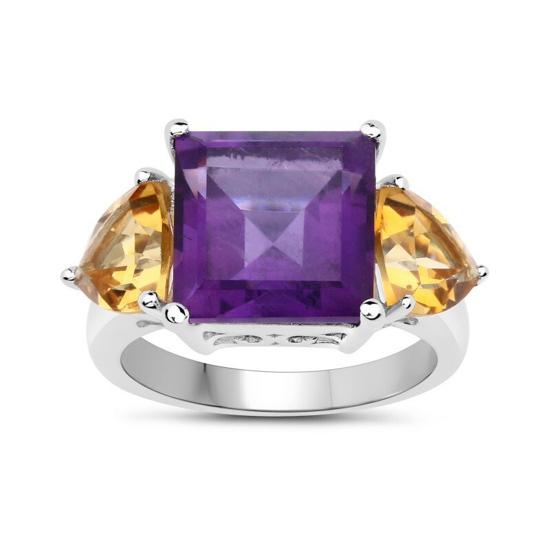 Inel Fantazzia Argint 925 Ametist, Citrine, 51 R18267AC