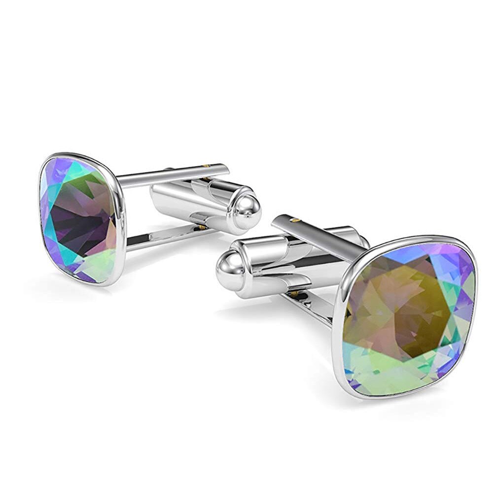 Butoni Argint 925, Butoni Brilliant Paradise + CADOU Laveta profesionala pentru curatat bijuteriile din argint