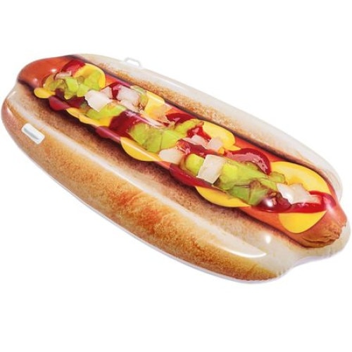 Saltea plaja gonflabila Intex Hot Dog, 180 x 89 cm
