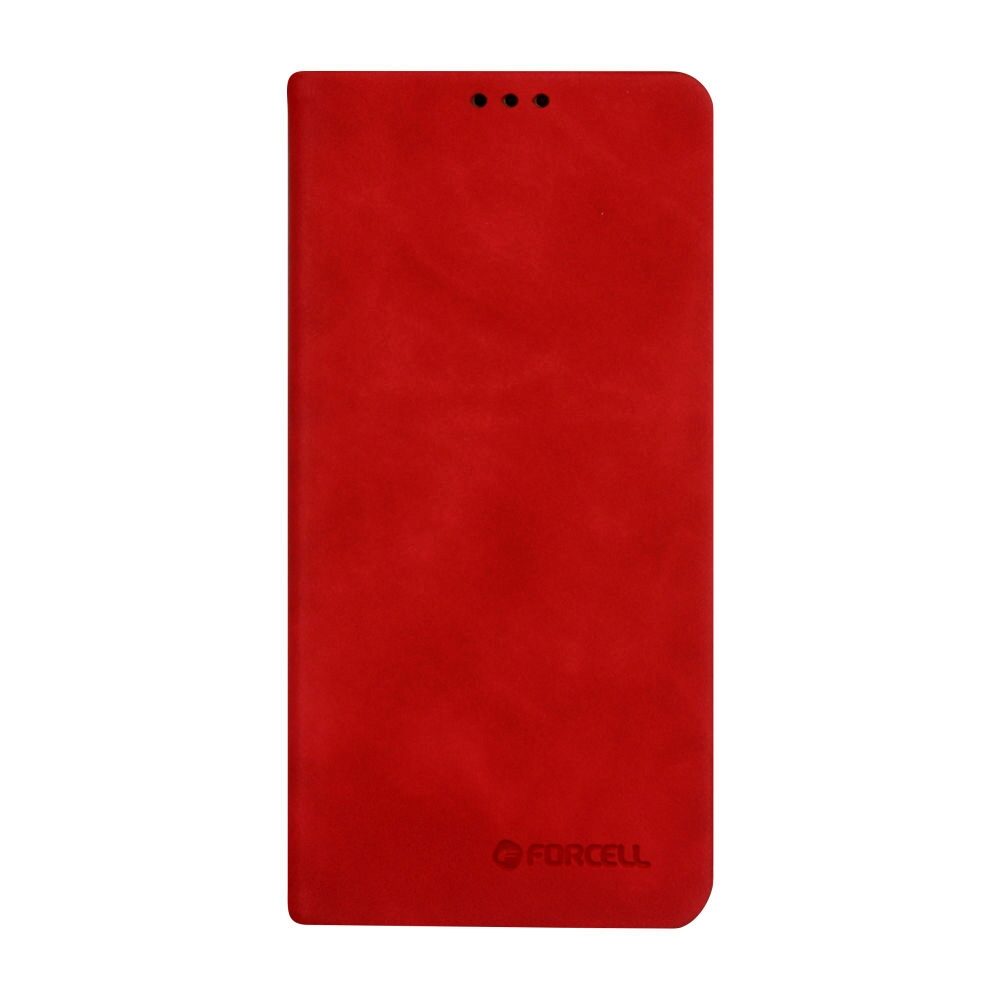 Husa Carte Soft Touch pentru Samsung Galaxy A9 (2018), Inchidere Magnetica, Rosu