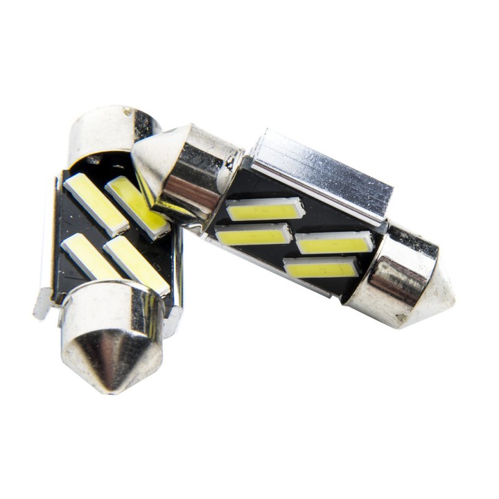 Set 2 becuri LED C5W 31MM 4 SMD 7020 CANBUS 6000K EPL214 Einparts