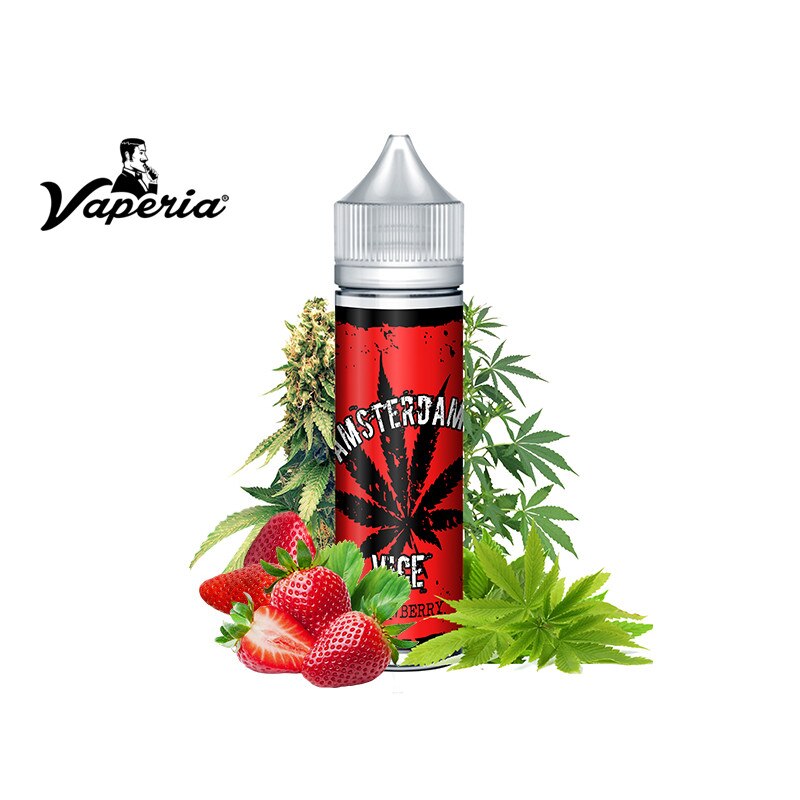 Lichid Premium Amsterdam Vice Strawberry ,50ml ,0mg/ml