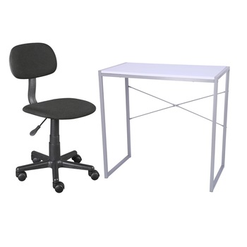 Masa multifunctionala, Metal + Mdf, 78 X 46 X 76 CM, Gri/alb si Scaun birou copii, rotativ GRUNBERG -CT1491/ QZY-A18 Masa multifunctionala, Metal + Mdf, 78 X 46 X 76 CM, Gri/alb si Scaun birou copii, rotativ GRUNBERG -CT1491/ QZY-A18