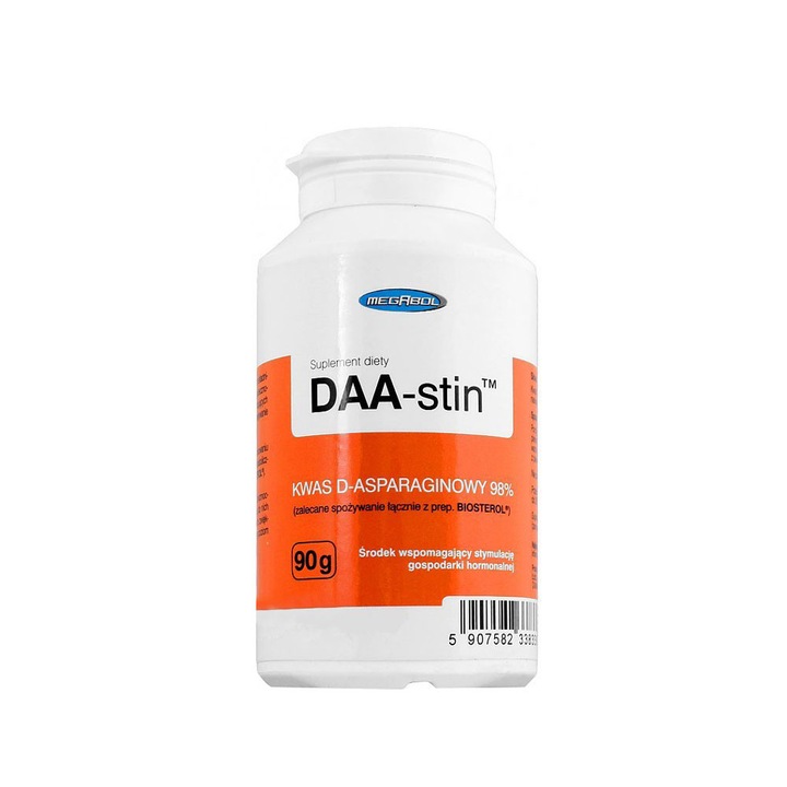 Tesztoszteron stimuláns Megabol DAA-stin 90 g, koncentrált aszparaginsav 98%
