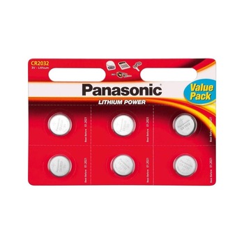 Baterie Panasonic CR2032 3V litiu CR-2032L/6BP Value Pack, 6 baterii Baterie Panasonic CR2032 3V litiu CR-2032L/6BP Value Pack, 6 baterii