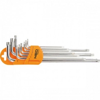 Set chei torx T10-T50, 9 buc -set, Neo Tools 09-516 Set chei torx T10-T50, 9 buc -set, Neo Tools 09-516