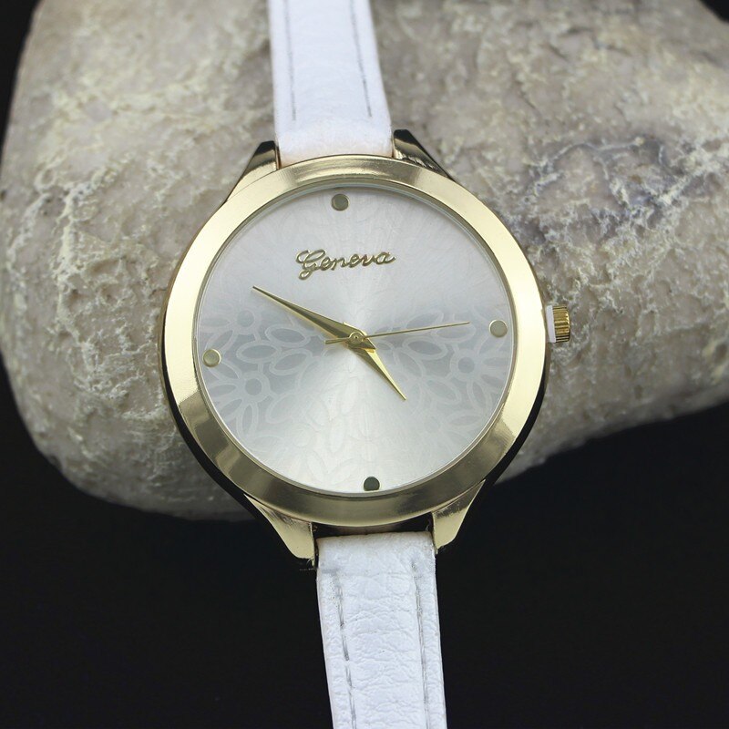 Ceas dama casual Geneva Noelle, alb