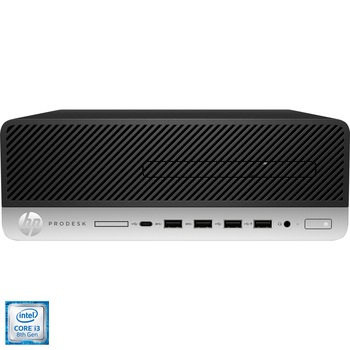 Sistem PC Desktop HP ProDesk 600 G4 SFF cu procesor Intel® Core™ i3-8100 3.60 GHz, Coffee Lake, 8GB, 256GB SSD, Intel UHD Graphics 630, Microsoft Windows 10 Pro, Mouse + Tastatura Sistem PC Desktop HP ProDesk 600 G4 SFF cu procesor Intel® Core™ i3-8100 3.60 GHz, Coffee Lake, 8GB, 256GB SSD, Intel UHD Graphics 630, Microsoft Windows 10 Pro, Mouse + Tastatura