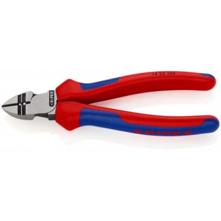 Cleste Sfic pentru dezizolat cu parghie ridicata, manere multicomponent, 160 mm, KNIPEX 74 02 160