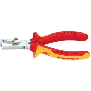 Cleste dezizolator VDE, tensiune 1000V, lungime 160mm, KNIPEX Cleste dezizolator VDE, tensiune 1000V, lungime 160mm, KNIPEX