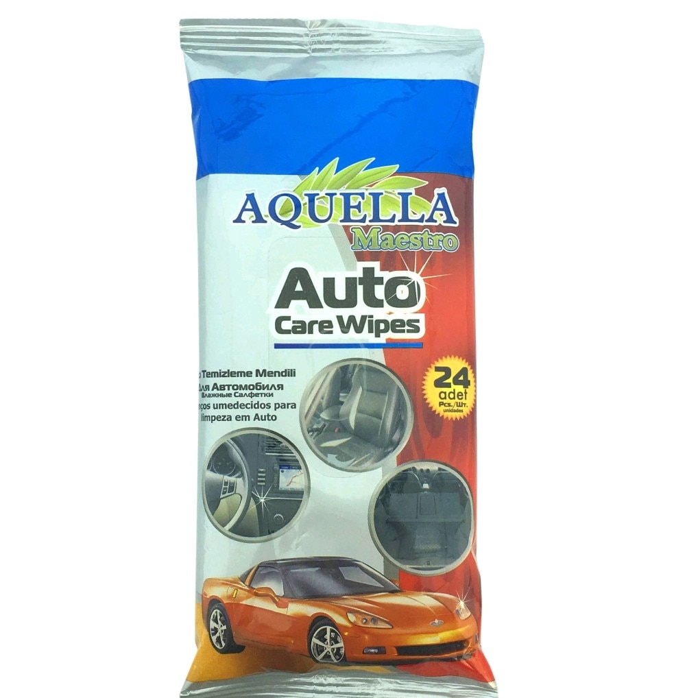 Servetele umede pentru curatare bord auto Aquella Maestro 24 bucati