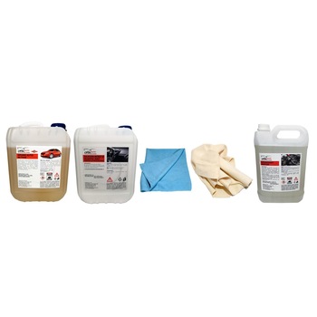 Pachet spuma auto activa profesionala Voulis 5kg + silicon bord profesional Crol 5L + laveta microfibra Voulis Pezeta 65x40cm + laveta piele naturala 40x35cm + degresant motor profesional Crol 5L Pachet spuma auto activa profesionala Voulis 5kg + silicon bord profesional Crol 5L + laveta microfibra Voulis Pezeta 65x40cm + laveta piele naturala 40x35cm + degresant motor profesional Crol 5L