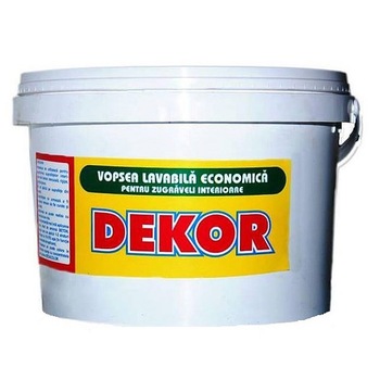 Vopsea semi-lavabila economica pentru pereti interiori Dekor, 16 L Vopsea semi-lavabila economica pentru pereti interiori Dekor, 16 L