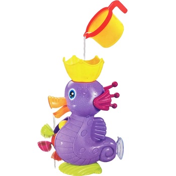 Jucarie de baie Calutul de mare jucaus cu Morisca, Ventuza si Canita Jucarie de baie Calutul de mare jucaus cu Morisca, Ventuza si Canita