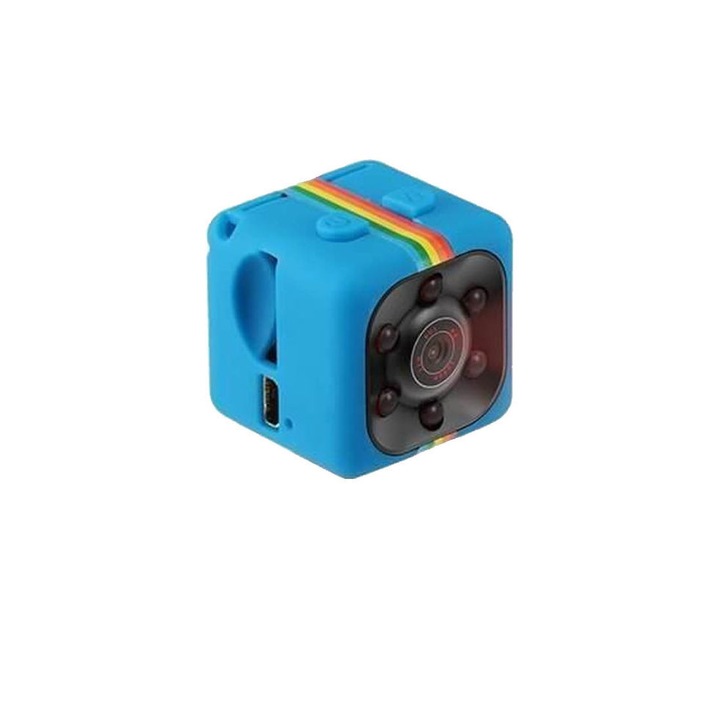 Furnizor Online SQ11 Mini Kémkamera , Full HD 1080p, Audio Video, Éjszakai üzemmód, Kék