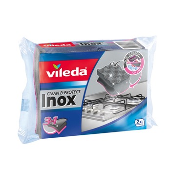 Bureti de vase Vileda Clean&Shine 19998, suprafete inox,6.5x9x4.2cm, pachet 2 bucati Bureti de vase Vileda Clean&Shine 19998, suprafete inox,6.5x9x4.2cm, pachet 2 bucati