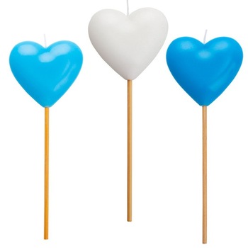 Lumanari decorative in forma de inimioare- 20 cm, Radar 51825, set 3 bucati Lumanari decorative in forma de inimioare- 20 cm, Radar 51825, set 3 bucati