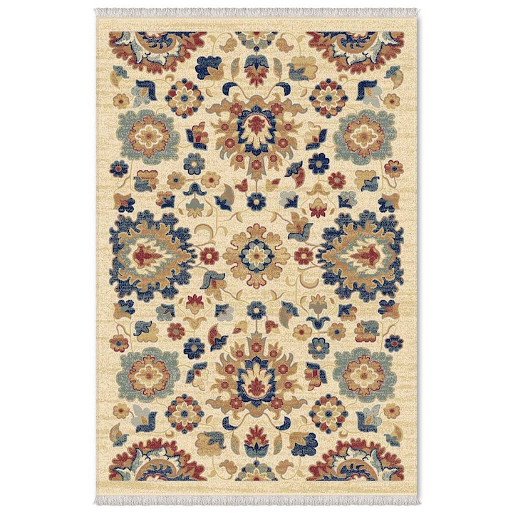 Carpeta Atlas R 8694-1-41733 szőnyeg, szintetikus, 80 x 155 cm, virágos, bézs/kék/bordó