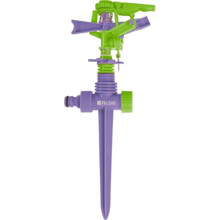 Aspersor cu impuls, cu spin, ajustare a unghiului, din plastic,PALISAD