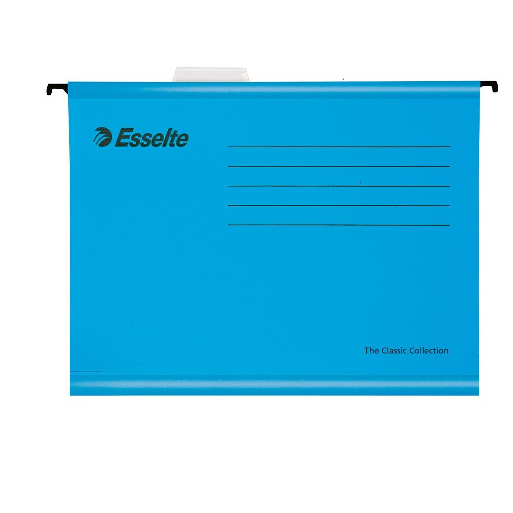 Dosar suspendabil pentru arhivare cu sina A4 Esselte Clasic Albastru