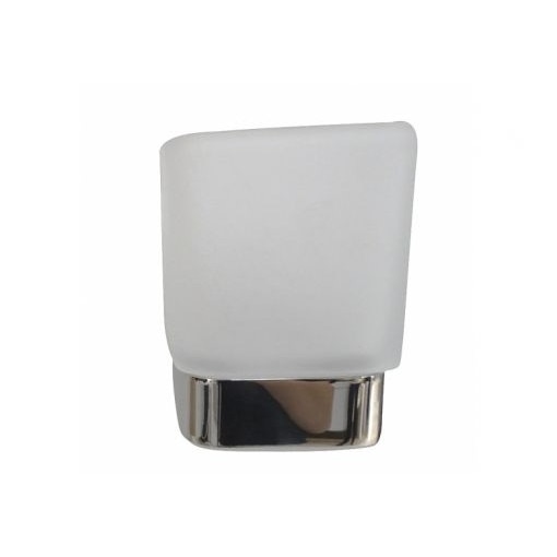 Suport pahar pentru baie, culoare crom, Cubo