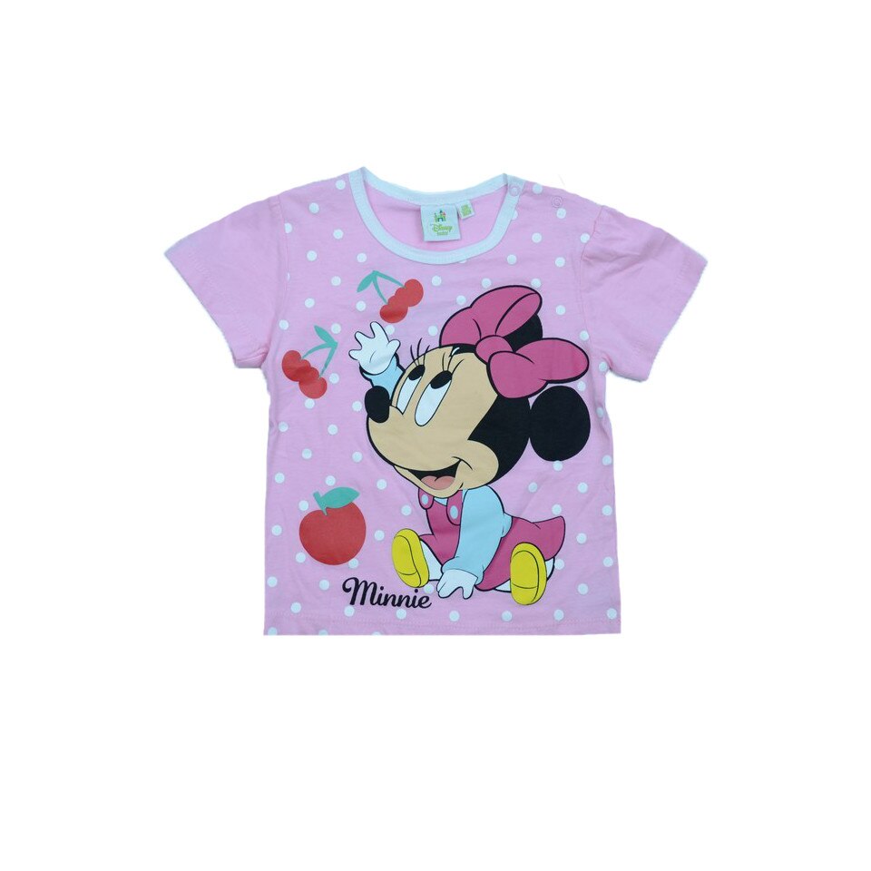 Tricou maneca scurta fetite Disney Minnie Mouse DISM-JTJM 51008R, Multicolor, 80 cm