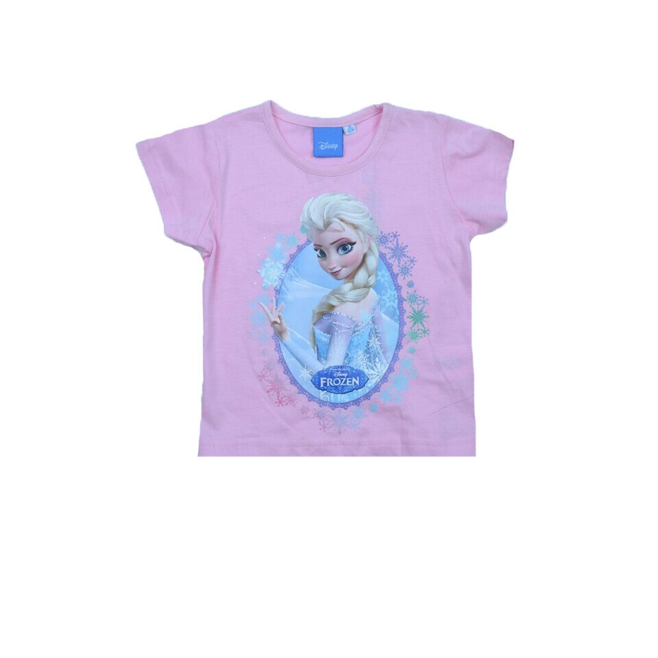 Tricou maneca scurta fetite Disney Frozen DISM-JTJM0001, Roz 92 cm