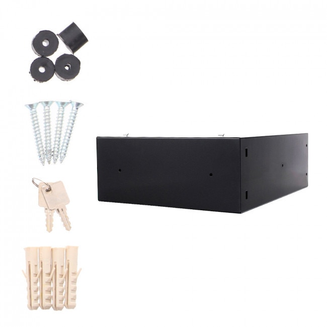 Cutie postala bloc ELM-MZ modul 1negru 125x305x390mm