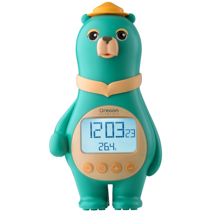 Ceas desteptator Oregon Scientific verde