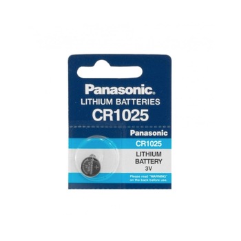 Baterie Panasonic CR1025 3V litiu CR1025L/1B blister 1 baterie Baterie Panasonic CR1025 3V litiu CR1025L/1B blister 1 baterie