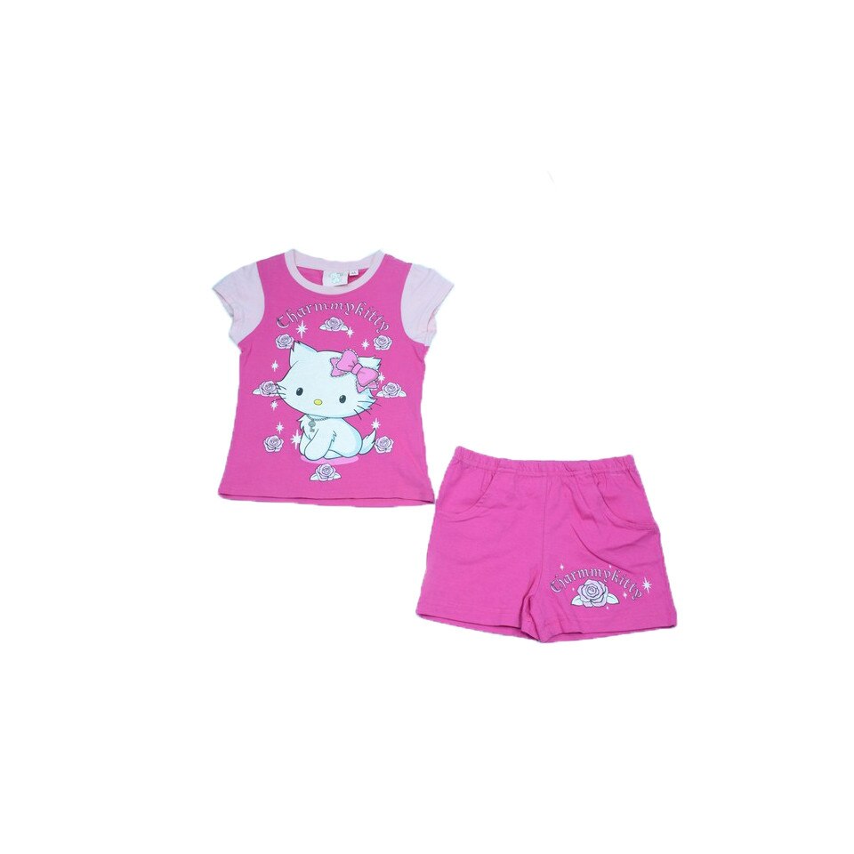 Pijama fetite Charmmy Kitty Setino CKP1-F, Fucsia, 104