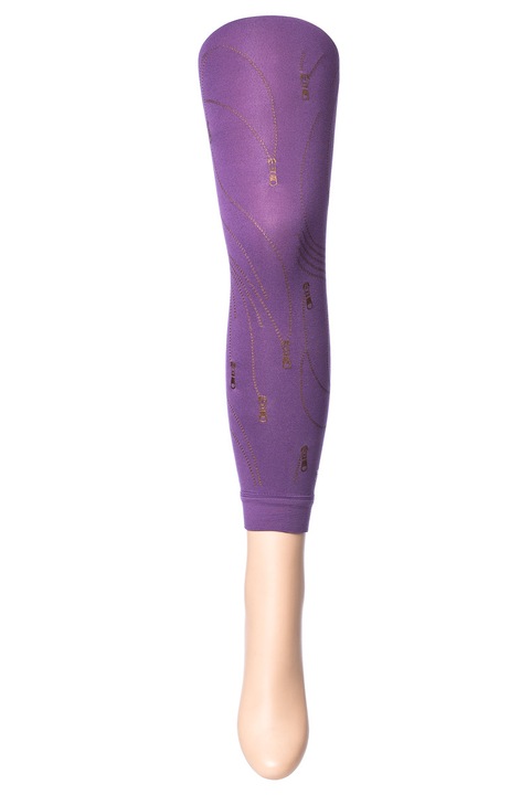 Dres fara talpa, cu model imitare fermoare, Sarah Borghi, Calla Panta, Mov