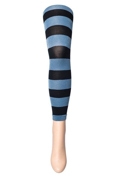 Dres fara talpa, cu sclipici, Sarah Borghi, Extro Panta, Albastru petrol