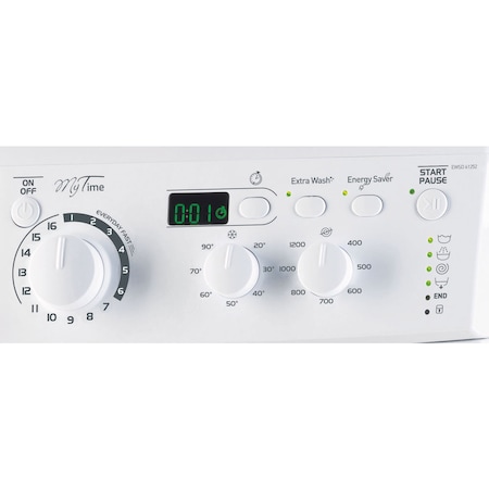 Masina de spalat rufe slim Indesit EWSD 61252 W EU, 6 KG, 1200 RPM, Clasa A++, Alb