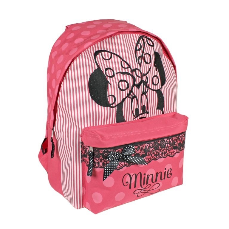 Ghiozdan pentru scoala Minnie Mouse, dantela