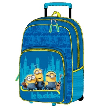 Ghiozdan cu troller pentru gradinita Minions Ghiozdan cu troller pentru gradinita Minions