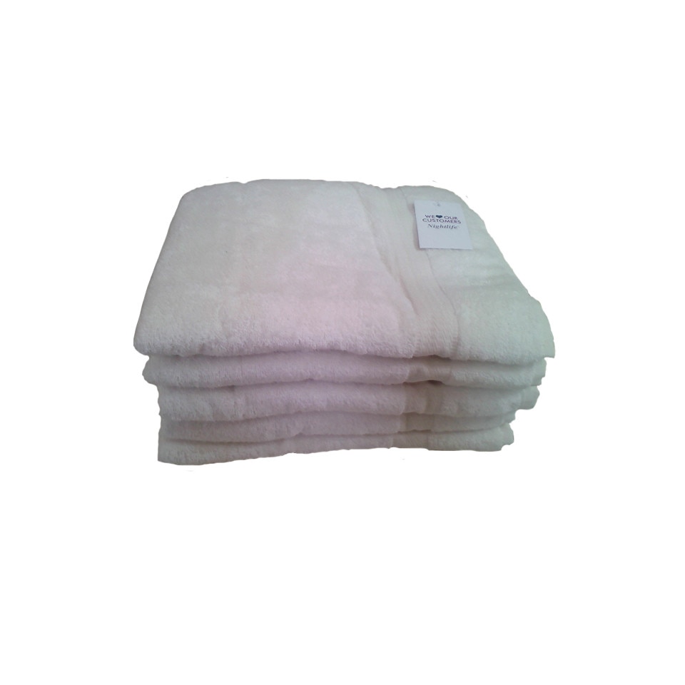 Set 5 prosoape baie bumbac Nightlife, crem deschis, 70 x 140 cm