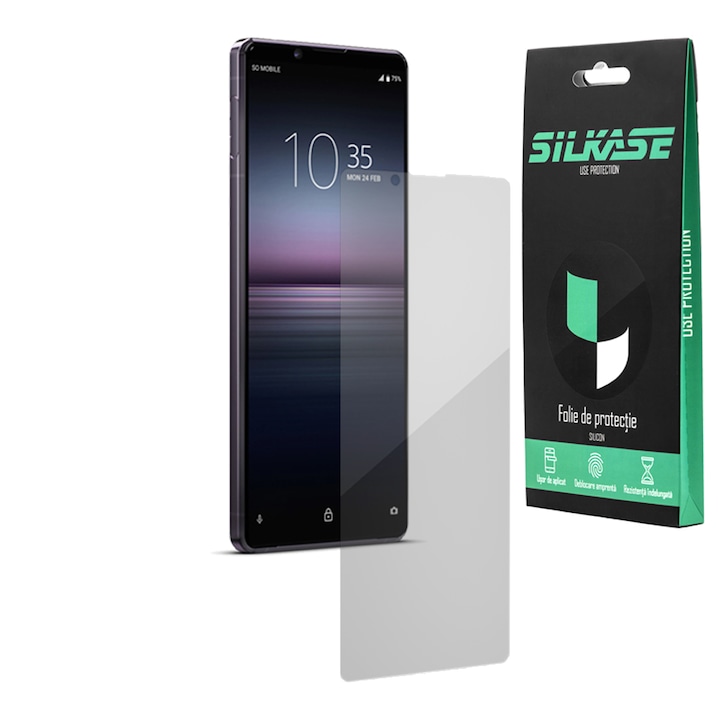 SILKASE fólia Sony Xperia 1 / XZ4-hez, képernyővédő, megújuló szilikon