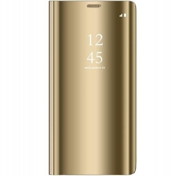 Husa Samsung Galaxy S10 Lite Clear View Gold Husa Samsung Galaxy S10 Lite Clear View Gold