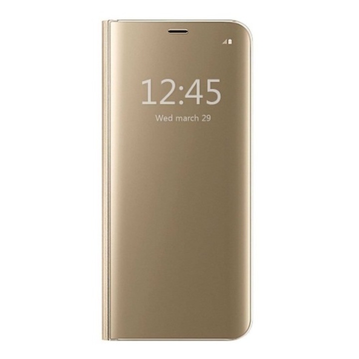 Капак Flip Stand Clear View Mirror, съвместим с Huawei P Smart Z Gold