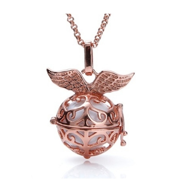Himmelsflüsterer Crystal Angel Wings nyaklánc 16276791 11-26-530 Sound White Ball Rose Gold