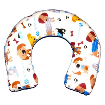 Perna de calatorie pentru bebelusi/copii, model cu catelusi Perna de calatorie pentru bebelusi/copii, model cu catelusi