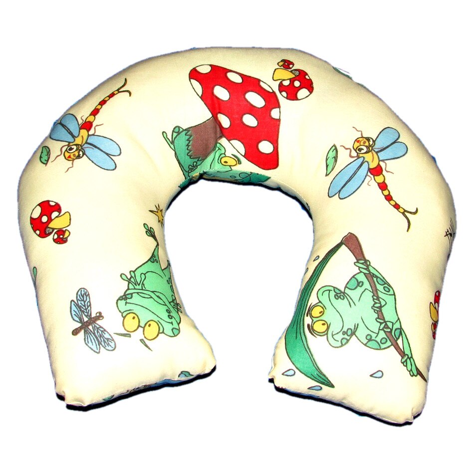Perna de calatorie pentru bebelusi/copii, model cu libelule si broscute