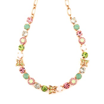 Colier placat cu Aur roz de 24K, Cristale, Eternity by Roxannes - Mariana Jewellery, Multicolor 3063-1028RG Colier placat cu Aur roz de 24K, Cristale, Eternity by Roxannes - Mariana Jewellery, Multicolor 3063-1028RG