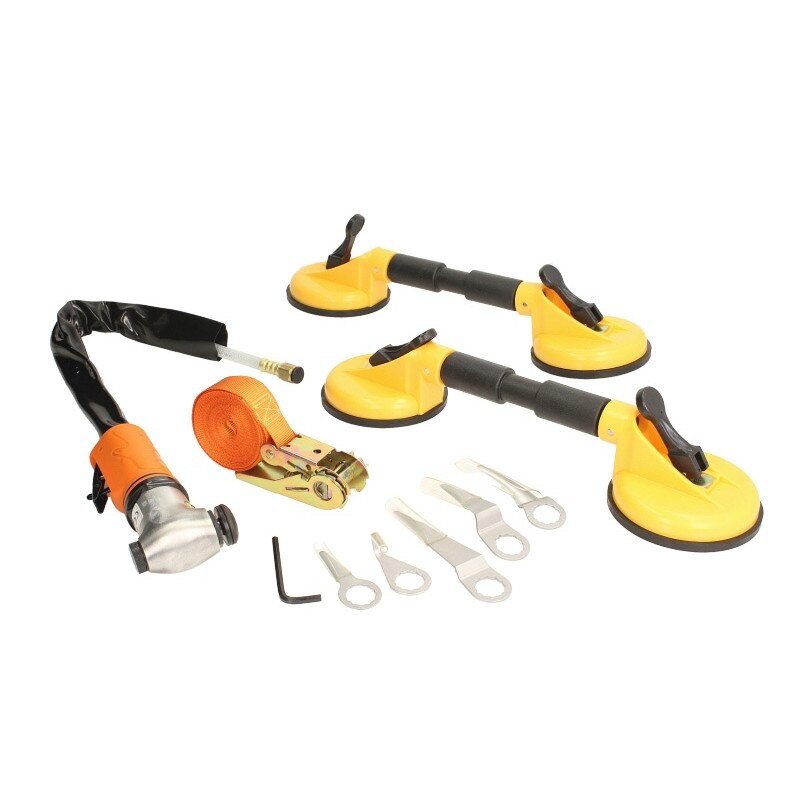 Set pneumatic pentru taierea geamurilor autovehiculelor