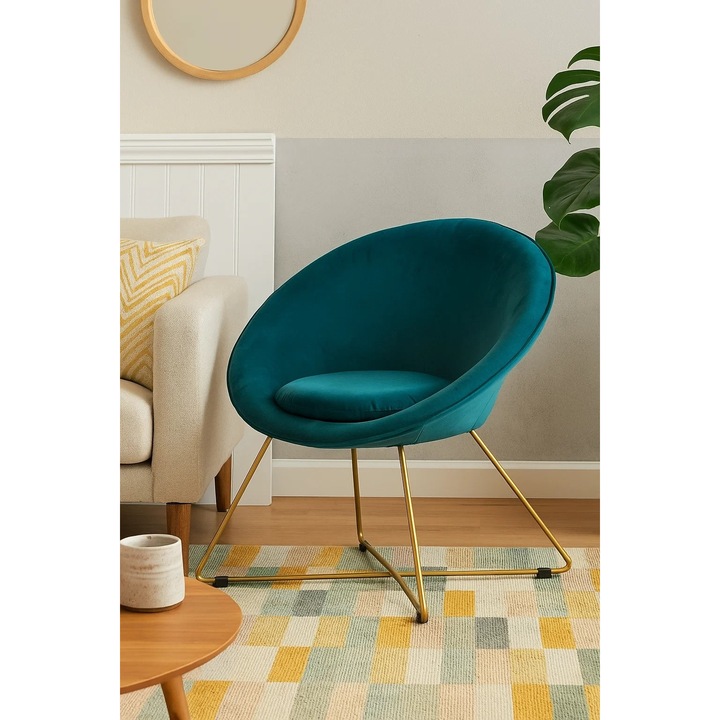 Scaun living Atmosphere, Albastru marin