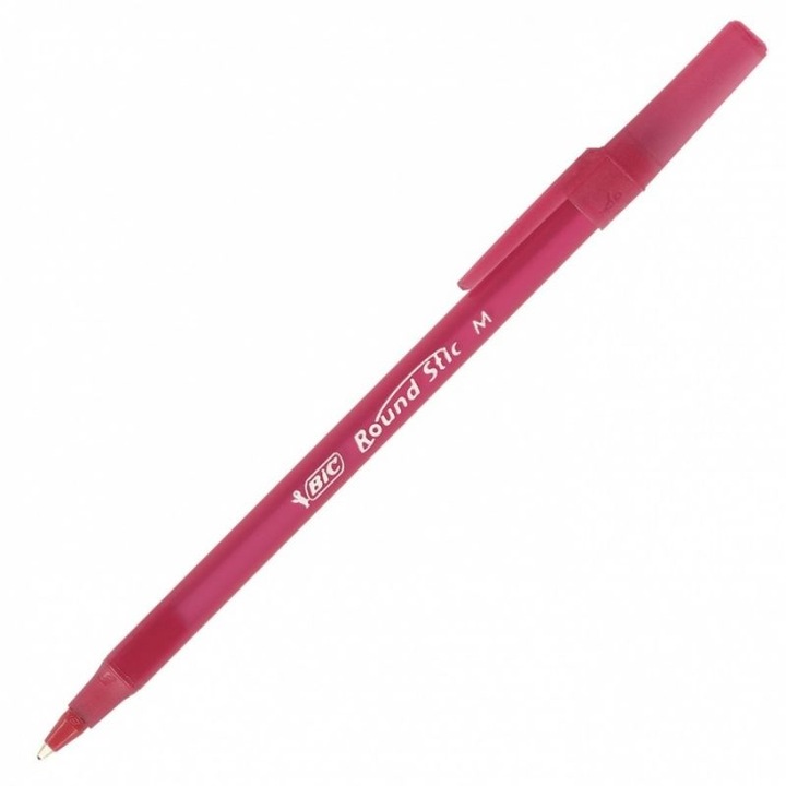 Комплект Химикали Bic РОУНД СТИК -Червен 60бр
