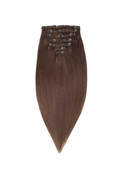 Extensii Par Natural Clip-On DE LUX Saten Ciocolatiu 45 cm Extensii Par Natural Clip-On DE LUX Saten Ciocolatiu 45 cm