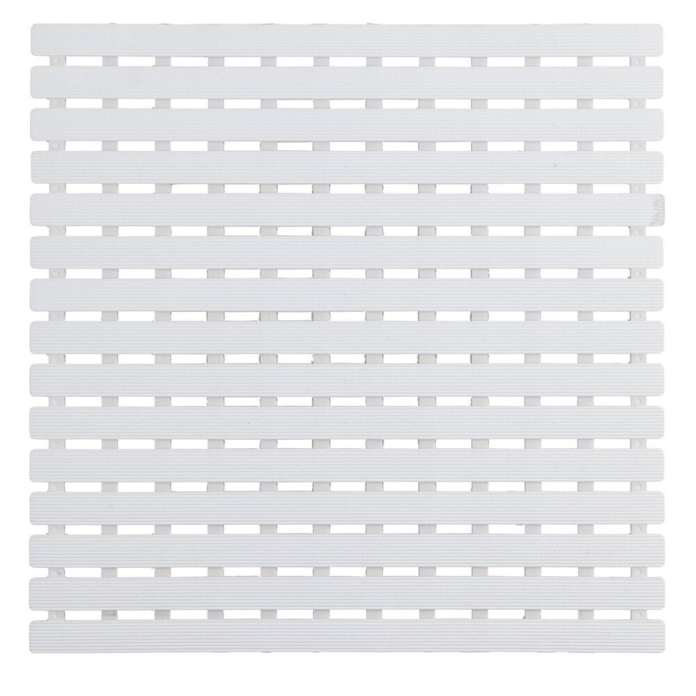 Covoras baie Wenko Arinos, Plastic, 54 x 54 cm, Alb