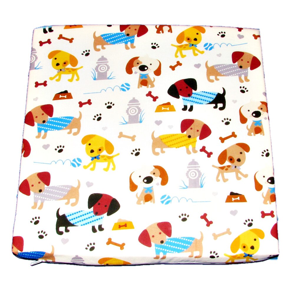 Perna scaun pentru copii, model cu catelusi, 35x35 cm